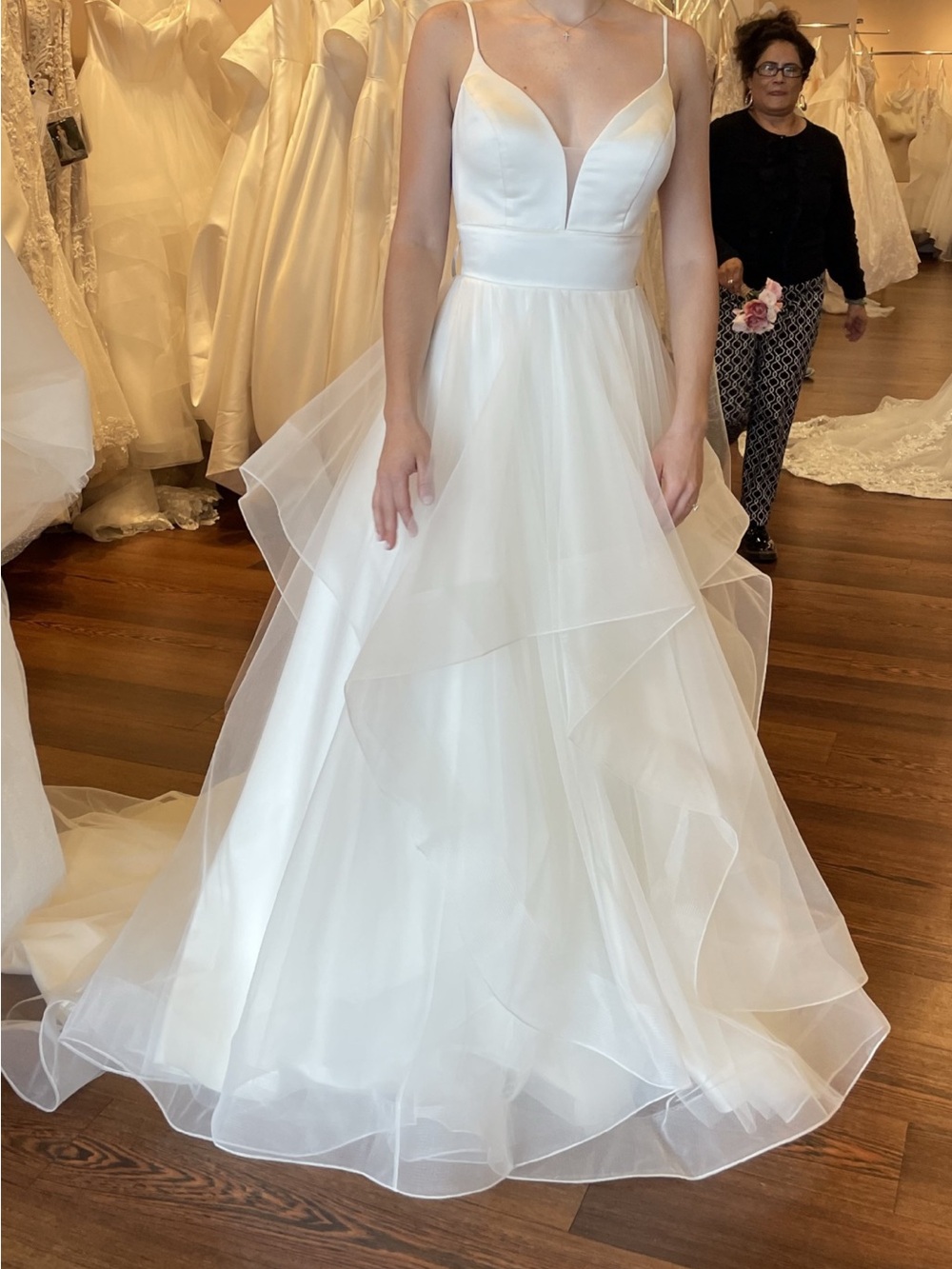 Classic Ballgown Wedding Dress, Moonlight Bridal, Never Worn, Size 12 - Picture 4 of 8